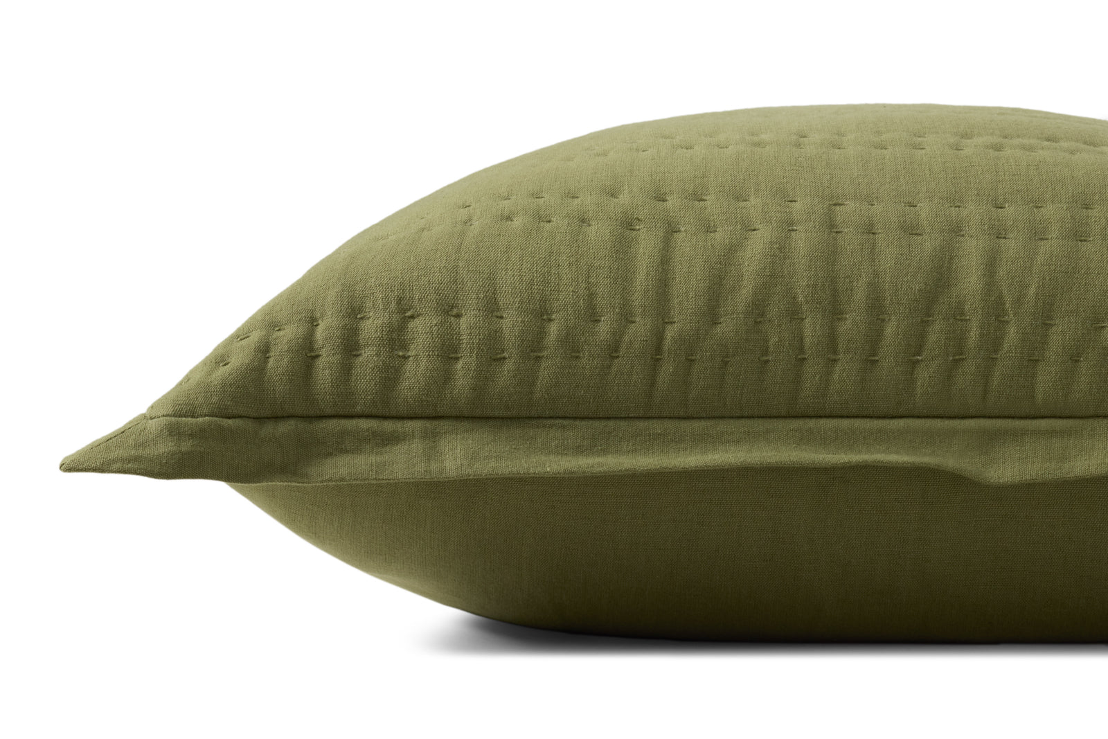 Green Pillow (Pattern 13) — a Loloi pillow at Laurie Yapp Home.