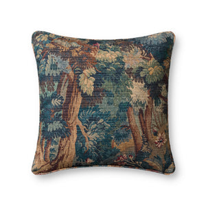 Green / Multi Pillow (Pattern 5) — a Loloi pillow at Laurie Yapp Home.