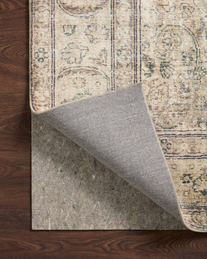 Grip 3/8" Beige Rug Pad shown from a different angle to reveal its pattern.