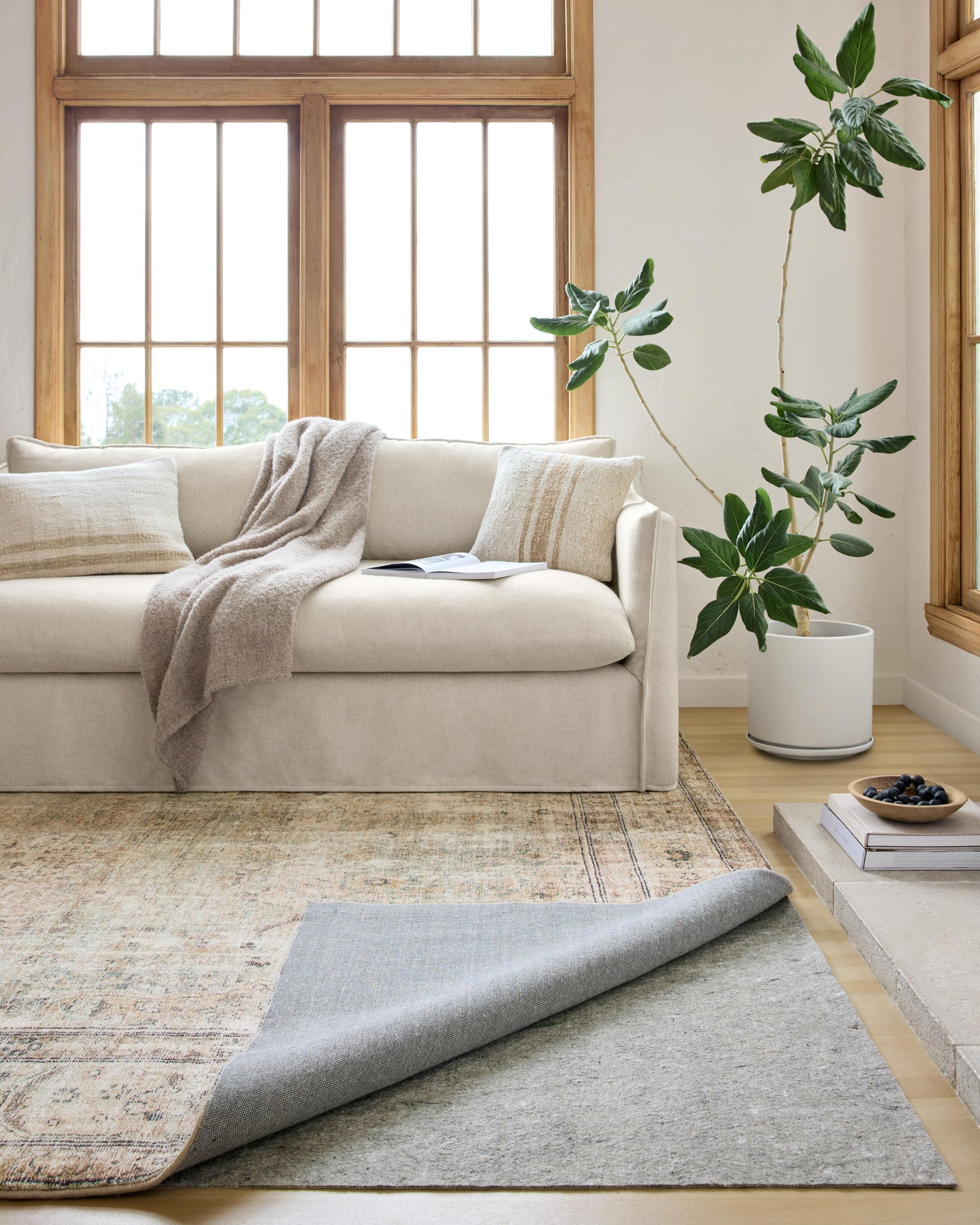 Grip 1/4" Grey Rug Pad — a Loloi rug pad at Laurie Yapp Home.