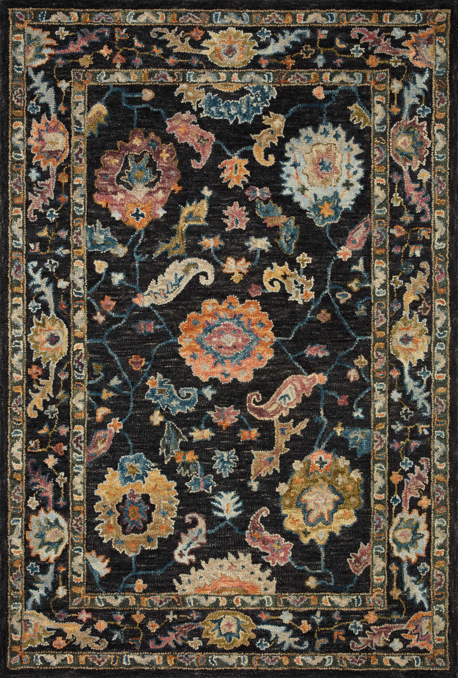 Padma Black / Multi — a Loloi rug at Laurie Yapp Home.