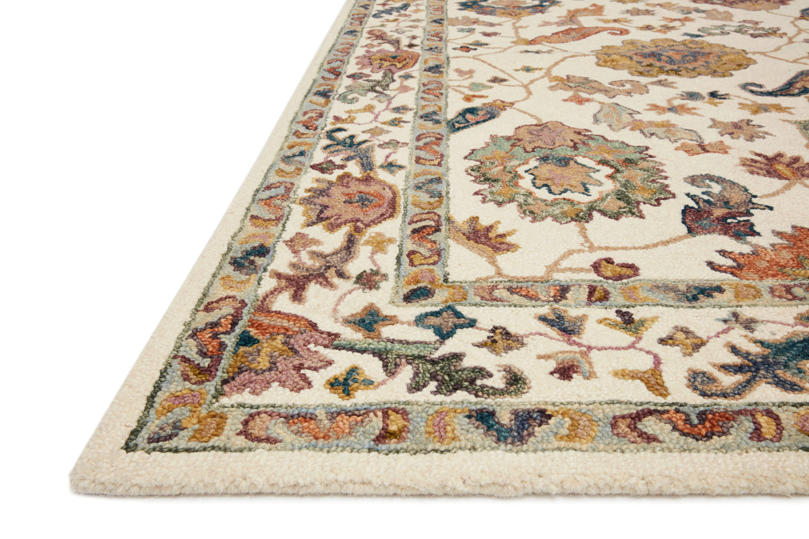 Padma White / Multi — a Loloi rug at Laurie Yapp Home.