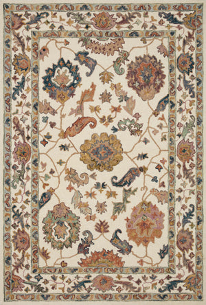 Padma White / Multi — a Loloi rug at Laurie Yapp Home.