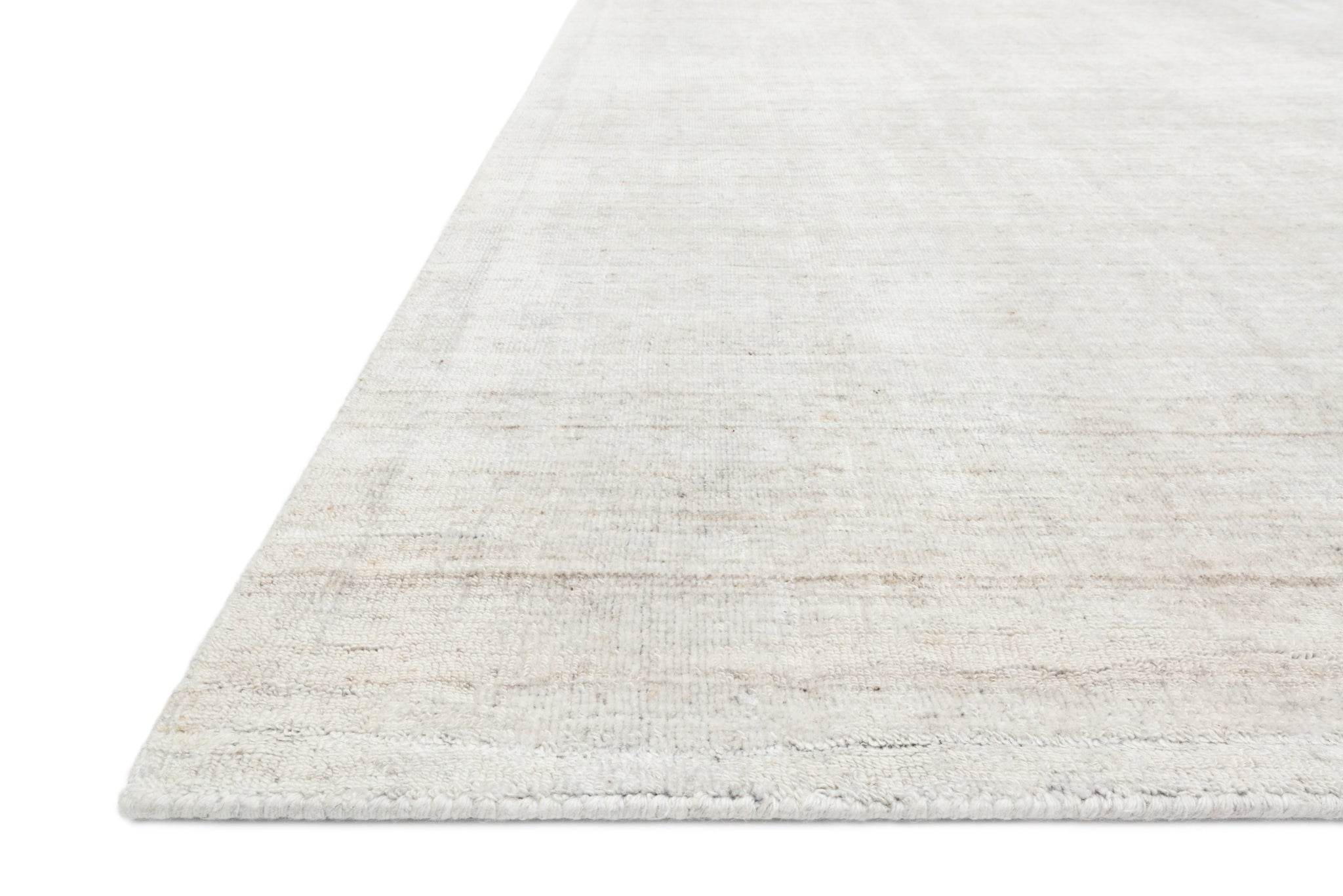 Side view of the Pasadena Bone rug.
