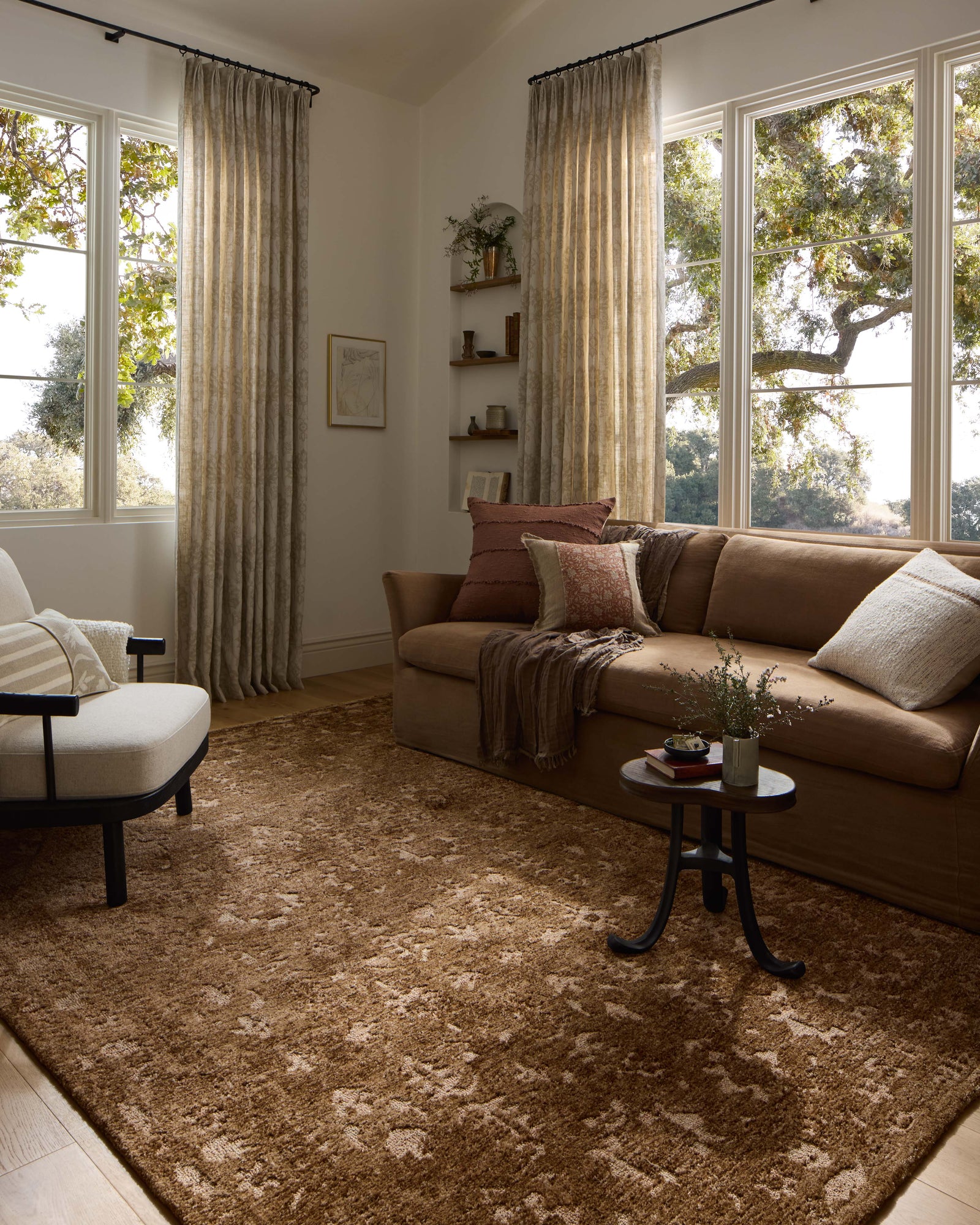 Percival Mocha / Sand — a Loloi rug at Laurie Yapp Home.
