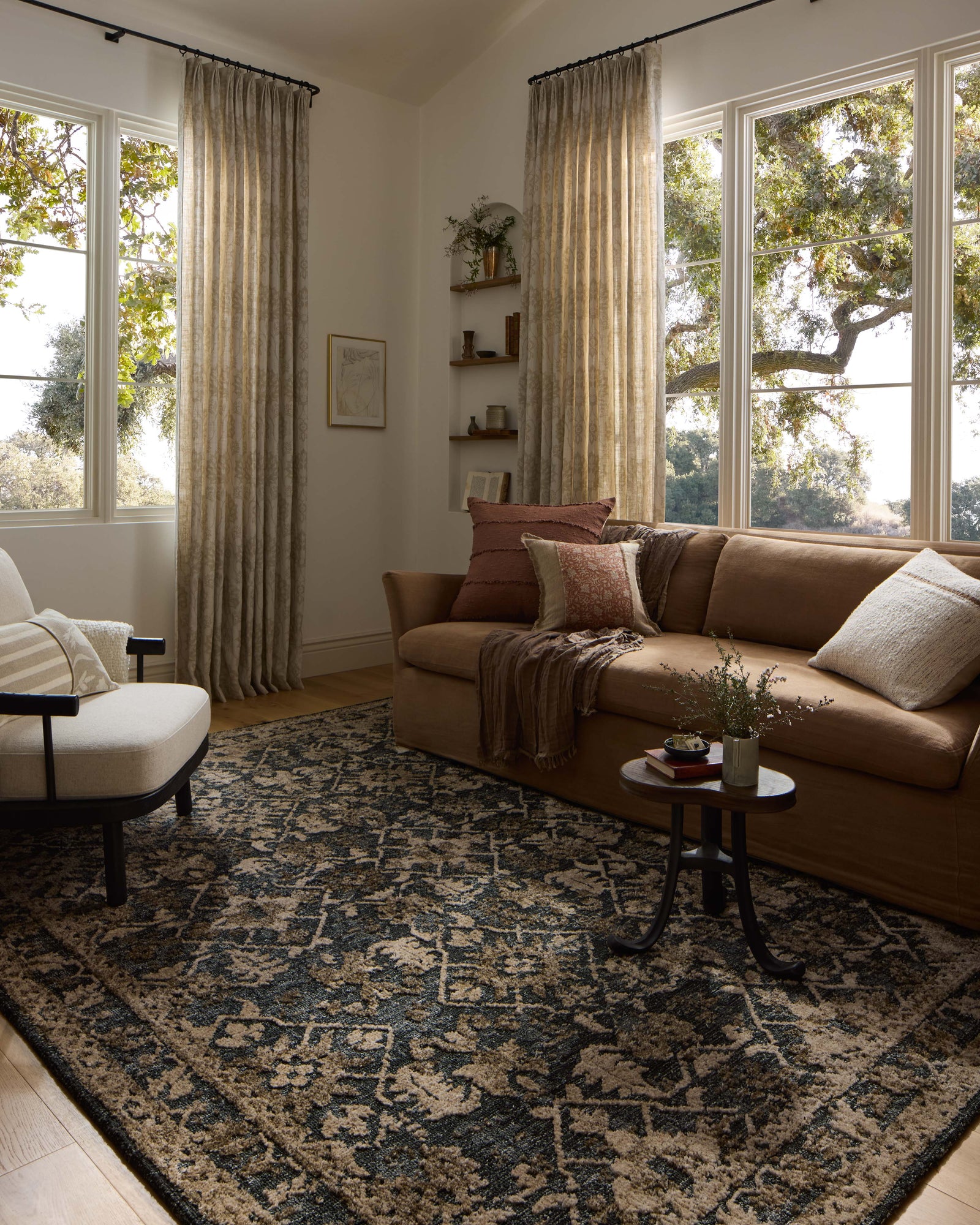 Percival Denim /Granite — a Loloi rug at Laurie Yapp Home.