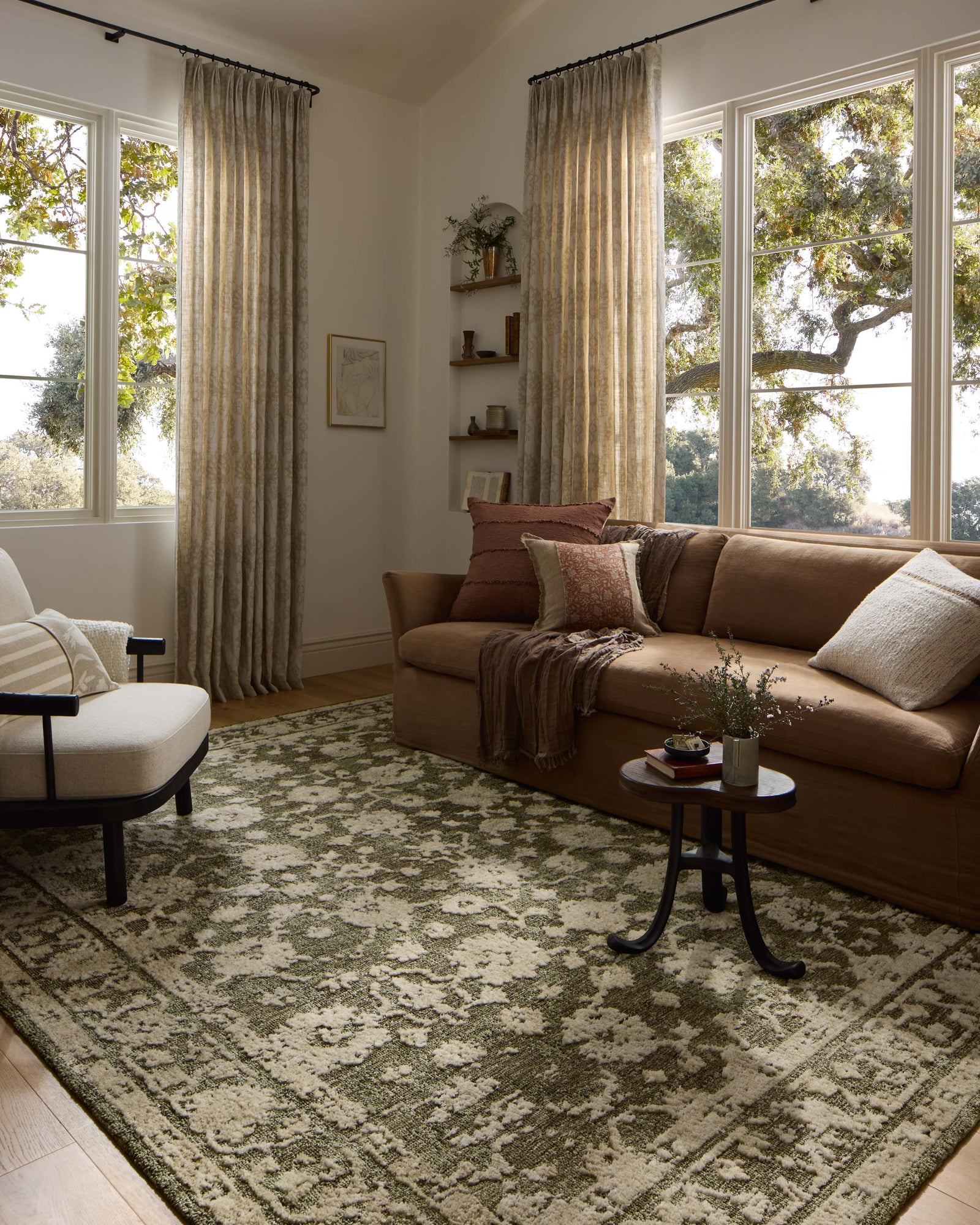Percival Moss / Natural — a Loloi rug at Laurie Yapp Home.
