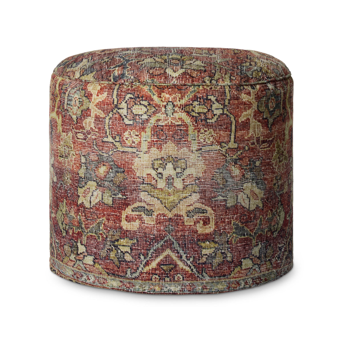 Spice Pouf — a Loloi pouf at Laurie Yapp Home.
