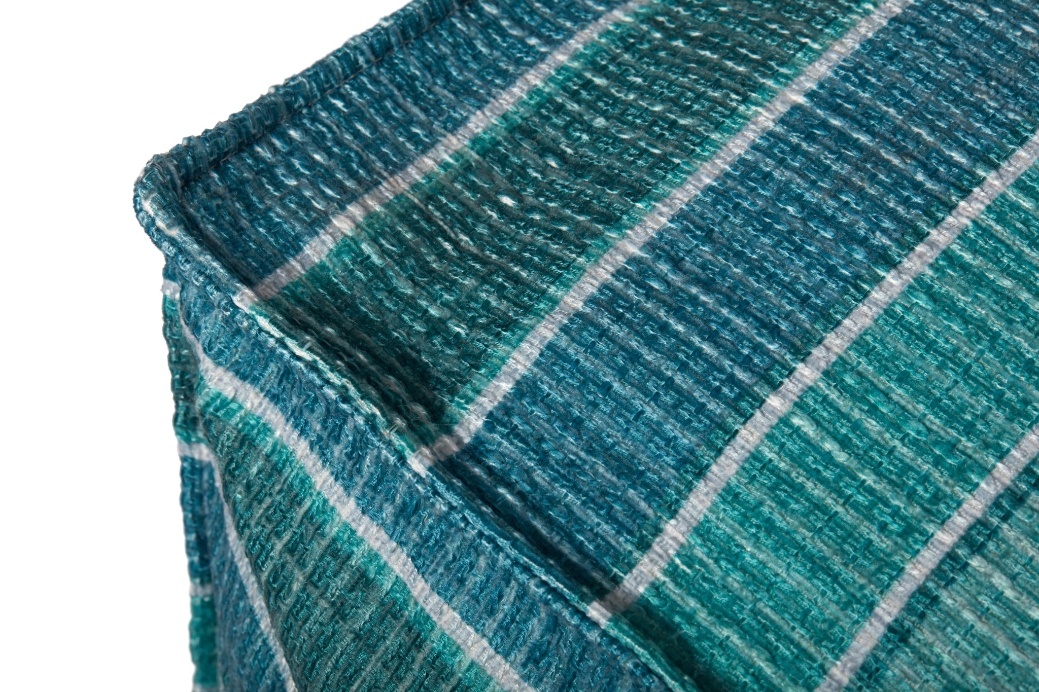 Poufs Lagoon / Blue shown from another angle.