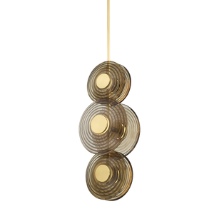 Griston Pendant in aged brass — a Hudson Valley pendant for kitchens, entries, and dining rooms at Laurie Yapp Home.
