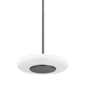 Blyford Pendant 15.5" shown from a second angle to highlight the shade shape and metal detail.