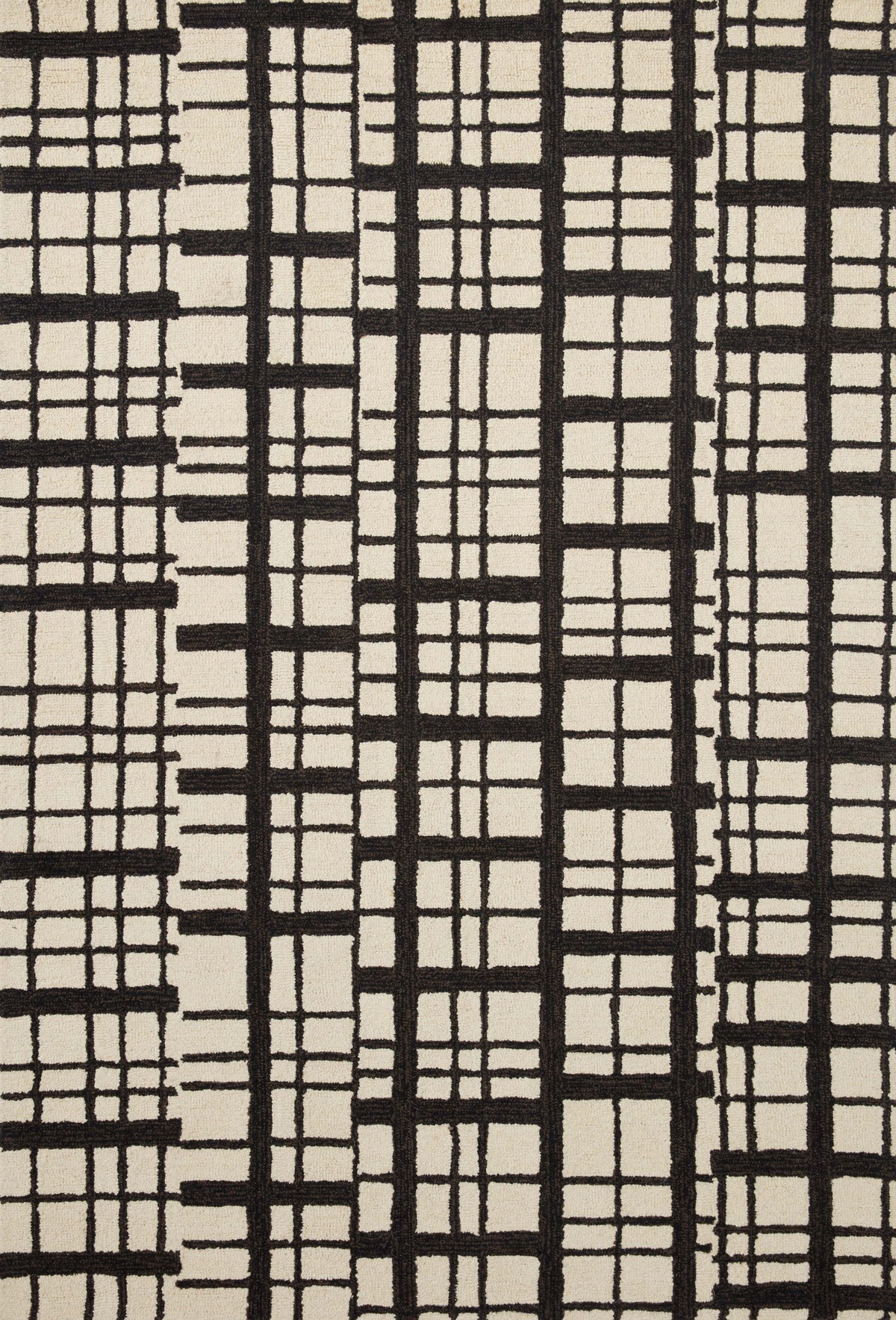 Polly Black / Ivory — a Loloi rug at Laurie Yapp Home.