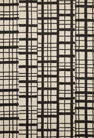 Polly Black / Ivory — a Loloi rug at Laurie Yapp Home.