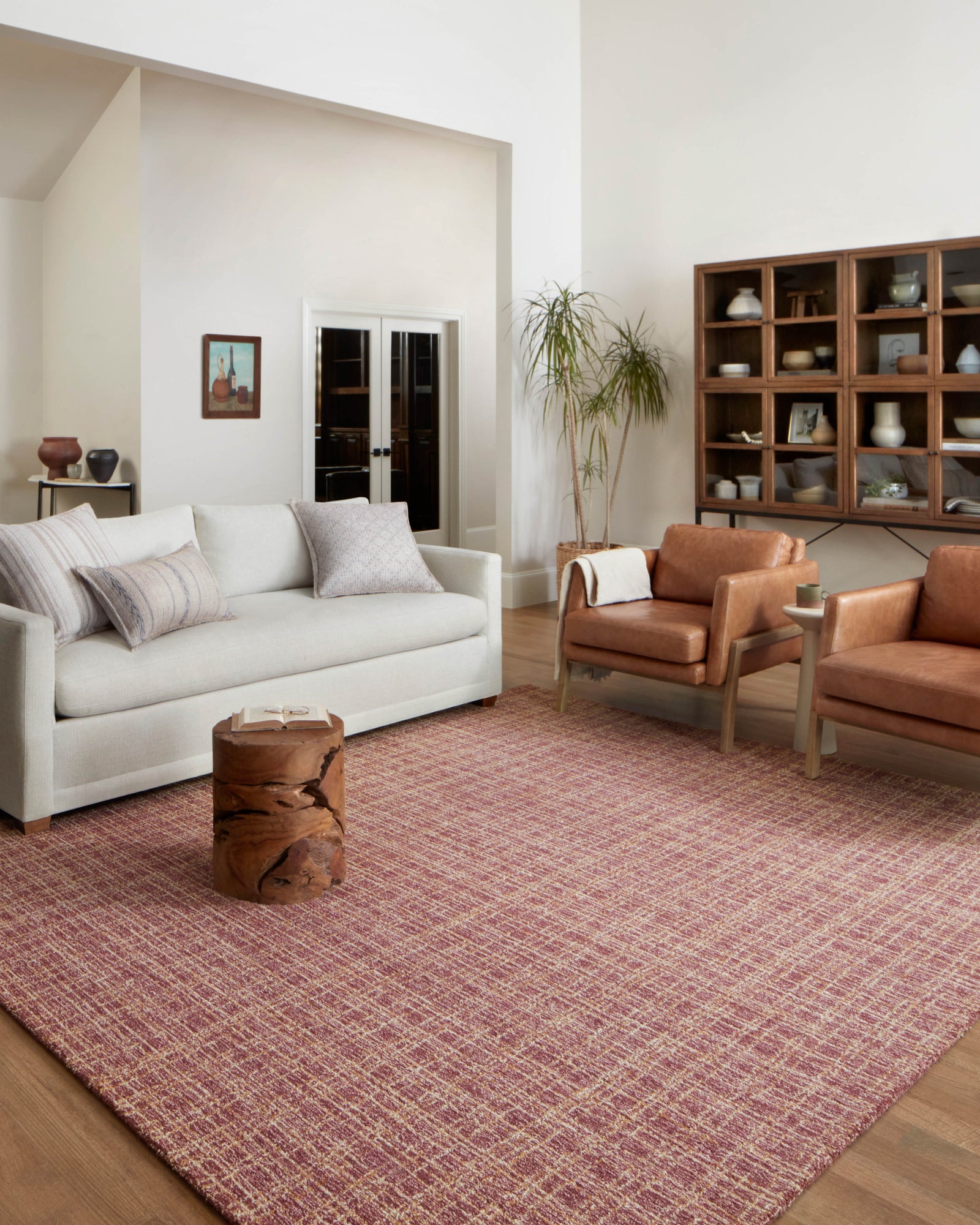 Polly Berry / Natural — a Loloi rug at Laurie Yapp Home.
