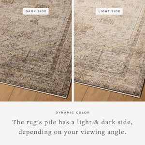Priscilla Beige / Earth shown from a different angle to reveal its pattern.