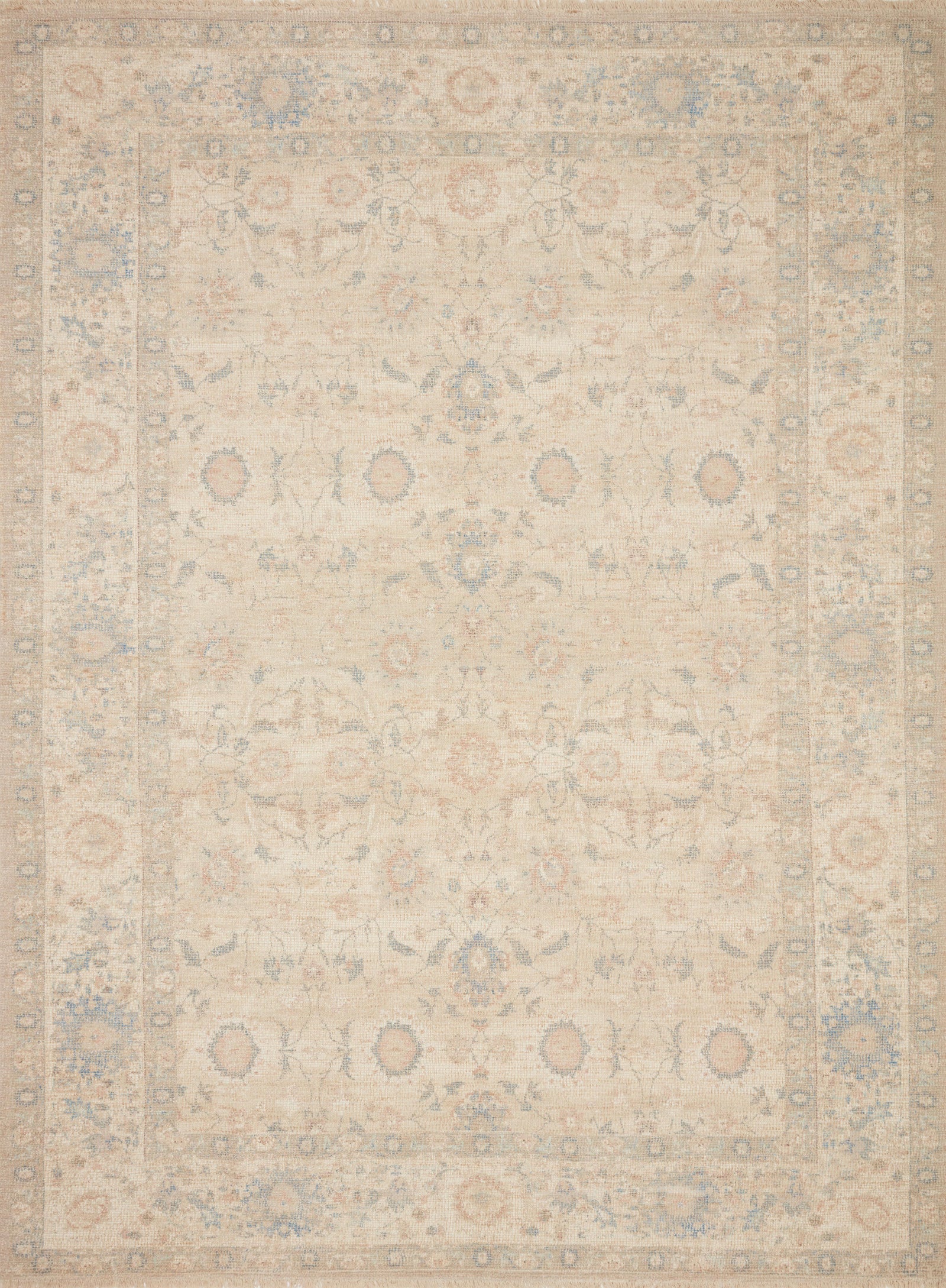 Priya Natural / Blue — a Loloi rug at Laurie Yapp Home.
