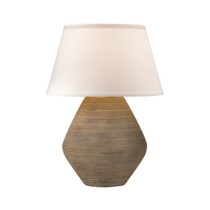 Calabria Table Lamp 16" — a Troy table lamp for living rooms, entries, and bedrooms at Laurie Yapp Home.