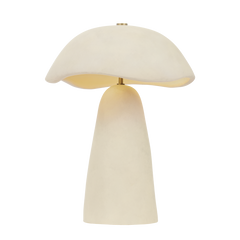Latón Pátina/Cerámica Artesanal Blanco