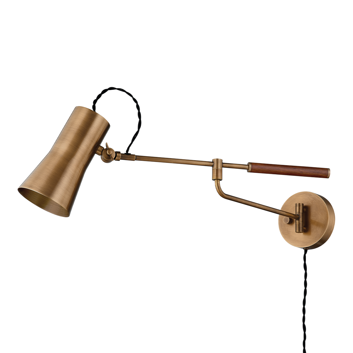 Novel Plug-In Sconce — a Troy plug-in sconce for bedrooms, living rooms, and reading nooks at Laurie Yapp Home.