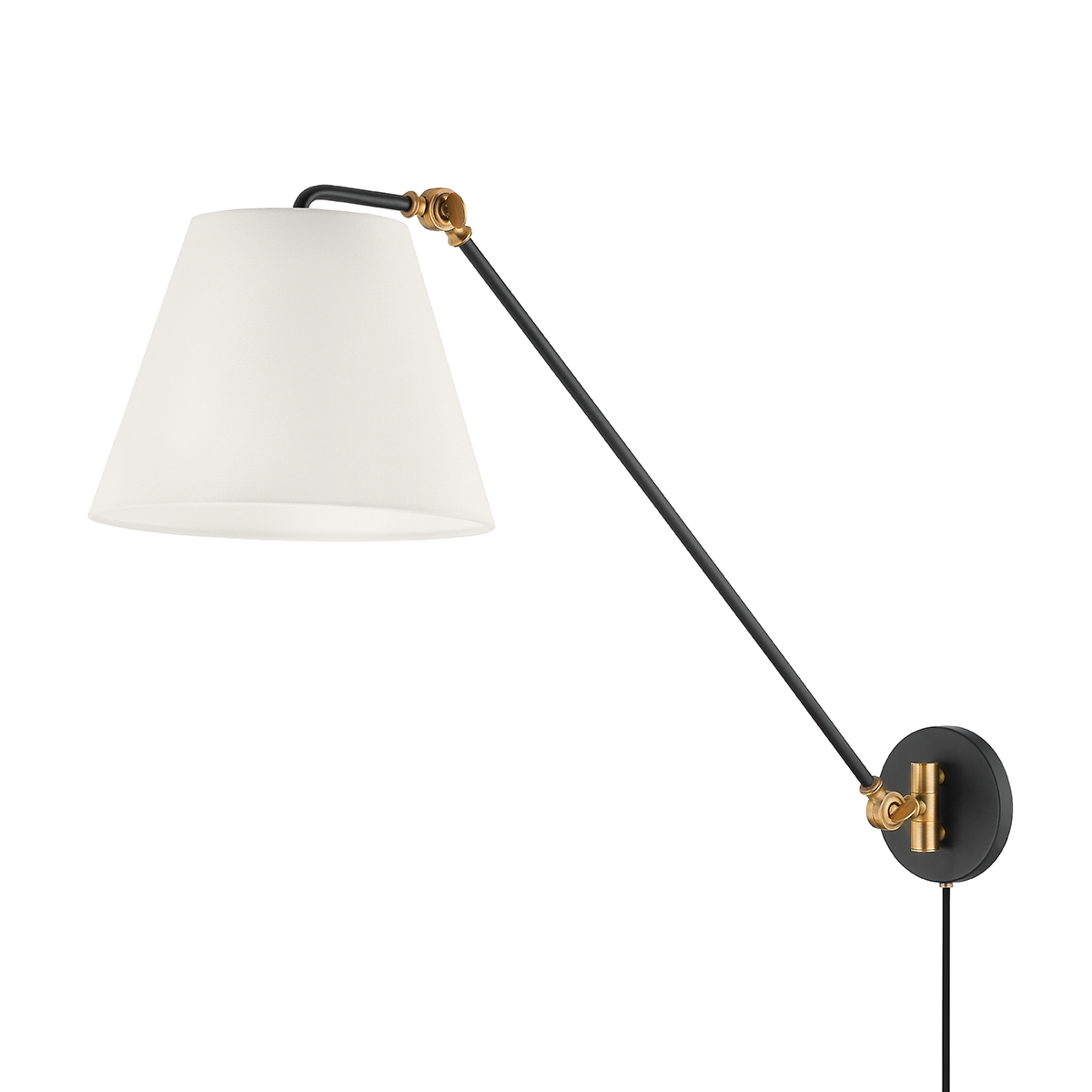 Navin Plug-In Sconce — a Troy plug-in sconce for bedrooms, living rooms, and reading nooks at Laurie Yapp Home.