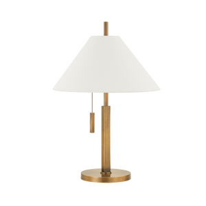 Clic Table Lamp — a Troy table lamp for living rooms, entries, and bedrooms at Laurie Yapp Home.