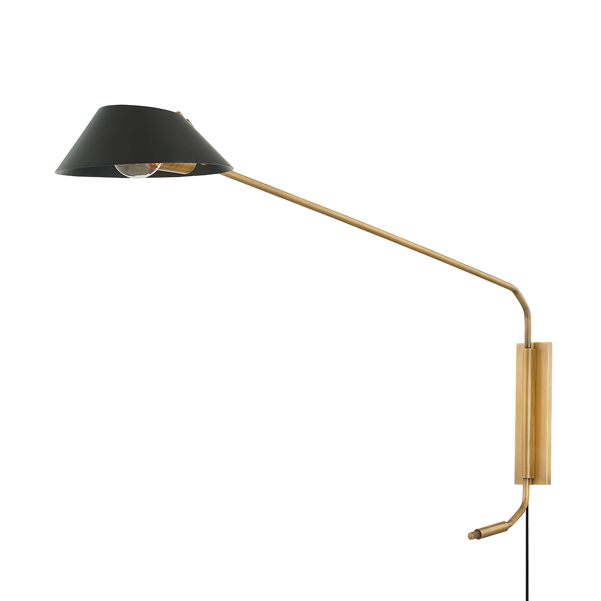 Sacramento Plug-In Sconce — a Troy plug-in sconce for bedrooms, living rooms, and reading nooks at Laurie Yapp Home.