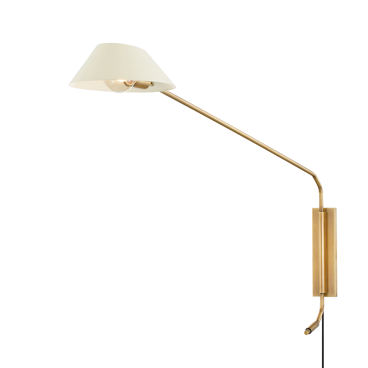 Sacramento Plug-In Sconce — a Troy plug-in sconce for bedrooms, living rooms, and reading nooks at Laurie Yapp Home.