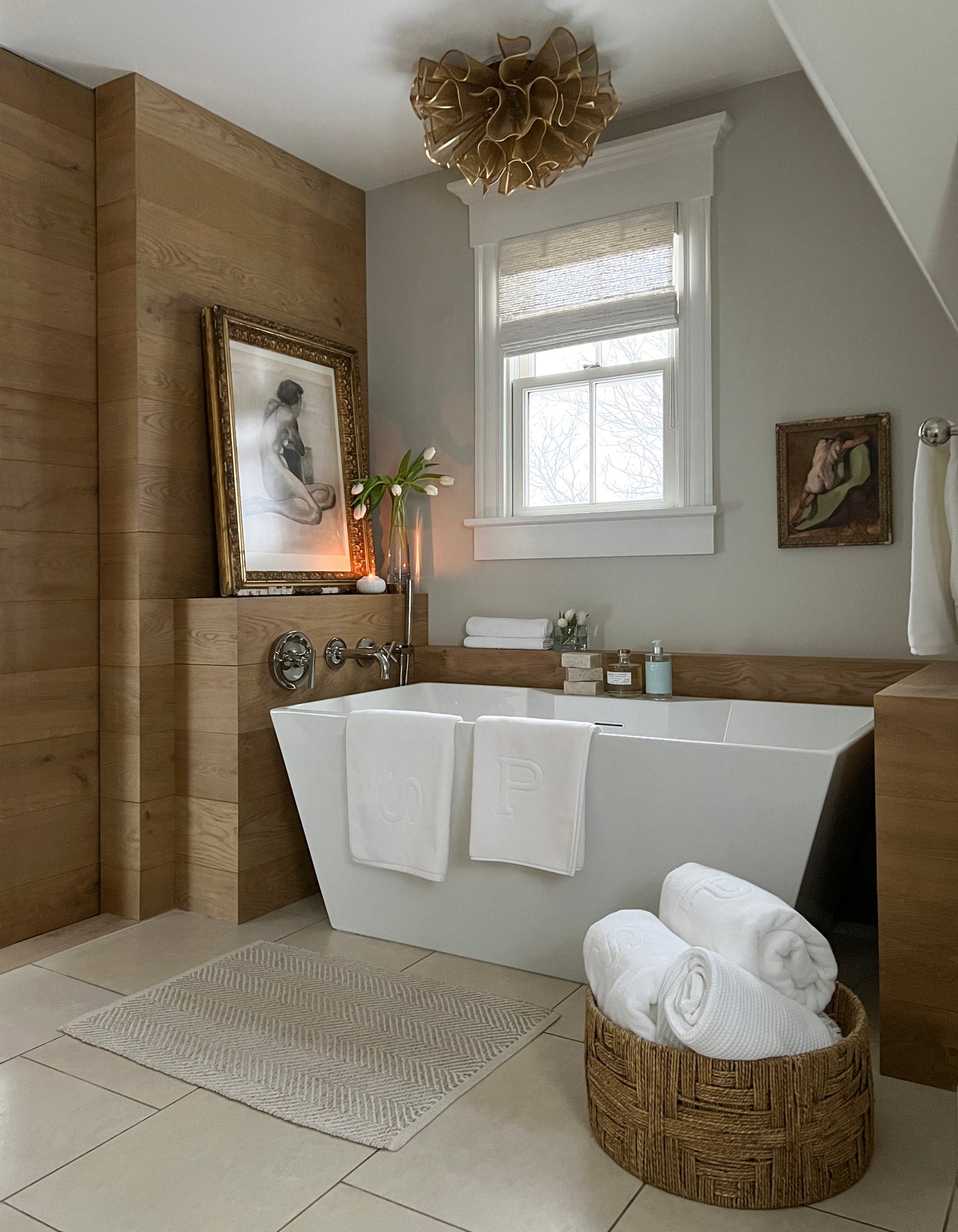 Pulse Semi Flush — a Corbett semi flush for hallways, bedrooms, and entryways at Laurie Yapp Home.