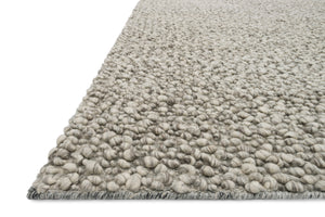 Side view of the Quarry Stone rug.