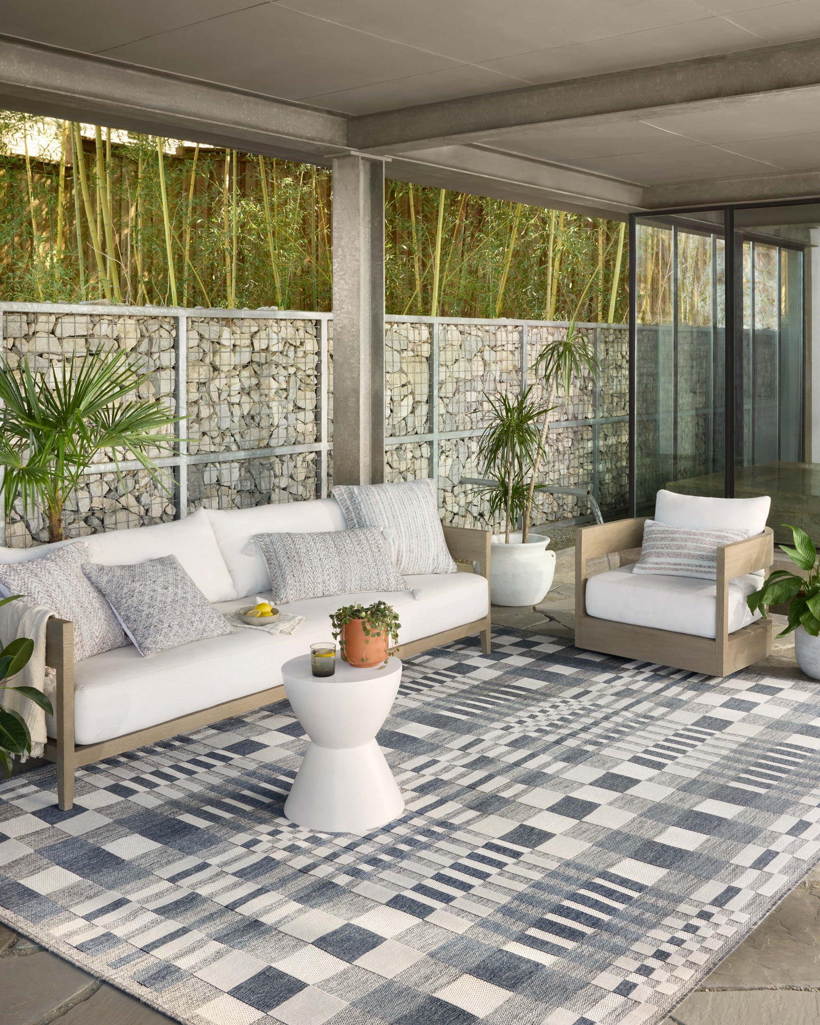Rainier Ivory / Denim — a Loloi rug at Laurie Yapp Home.
