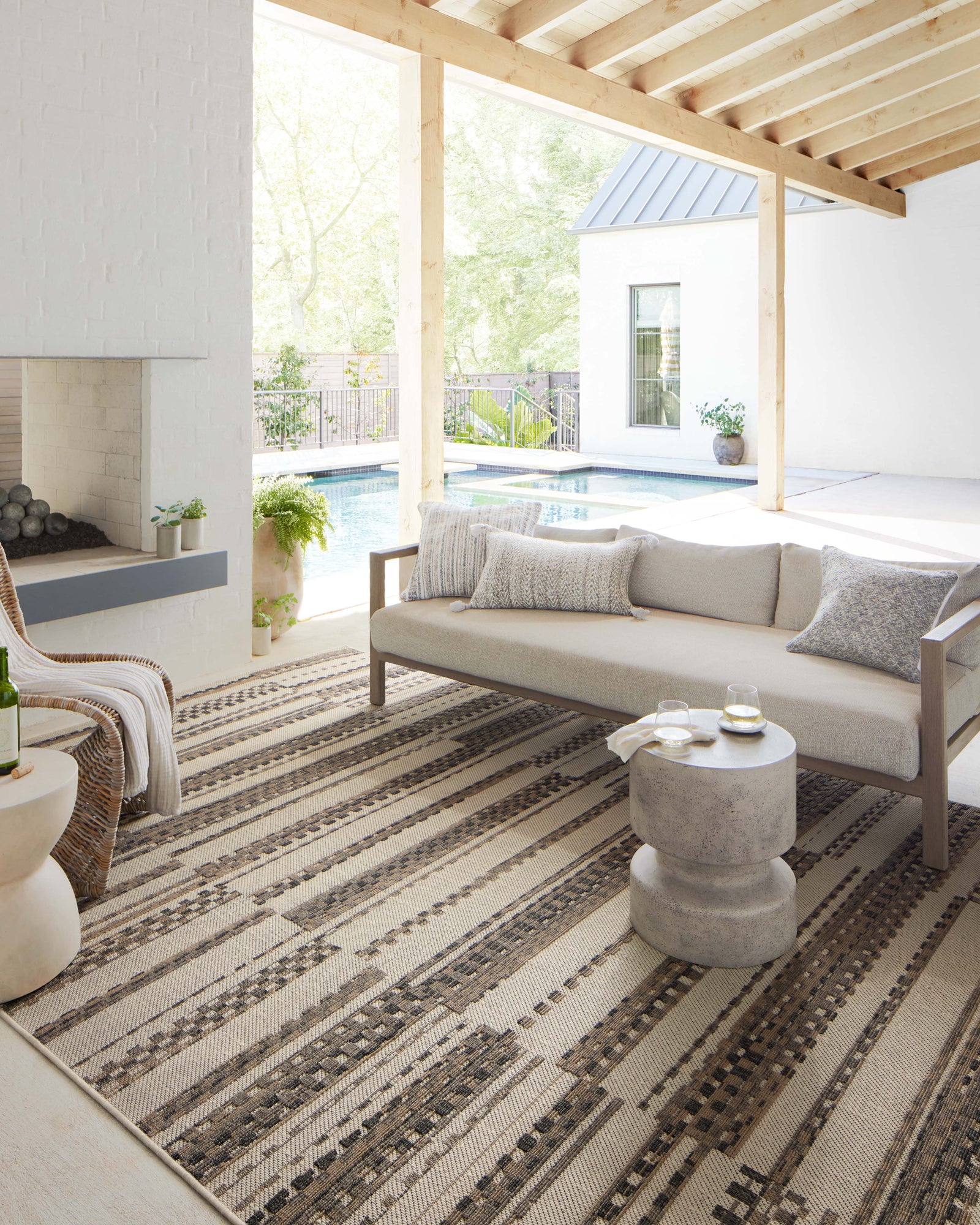 Rainier Ivory / Taupe — a Loloi rug at Laurie Yapp Home.