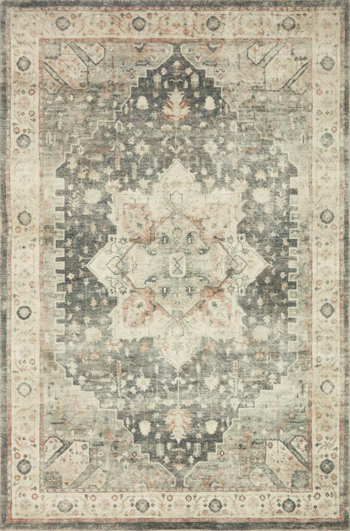 Rosette Slate / Ivory — a Loloi rug at Laurie Yapp Home.