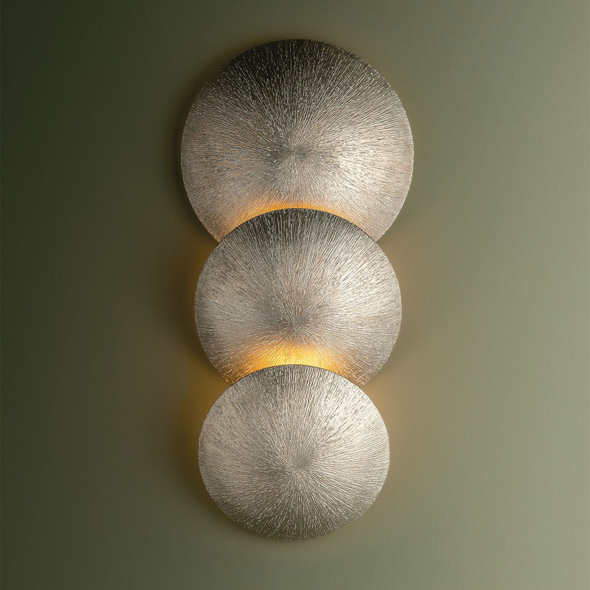 Reef Wall Sconce — a Troy wall sconce for bathrooms, hallways, and living rooms at Laurie Yapp Home.