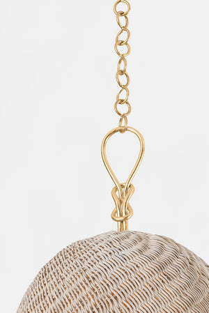 Reina Pendant 14" shown from a second angle to highlight the shade shape and metal detail.