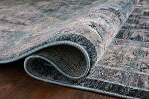 Samra Denim / Grey shown from a different angle to reveal its pattern.