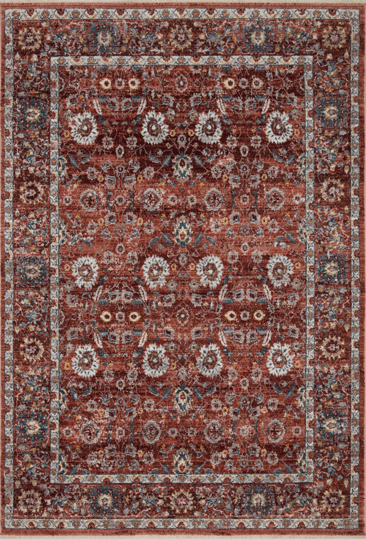 Samra Brick / Multi — a Loloi rug at Laurie Yapp Home.