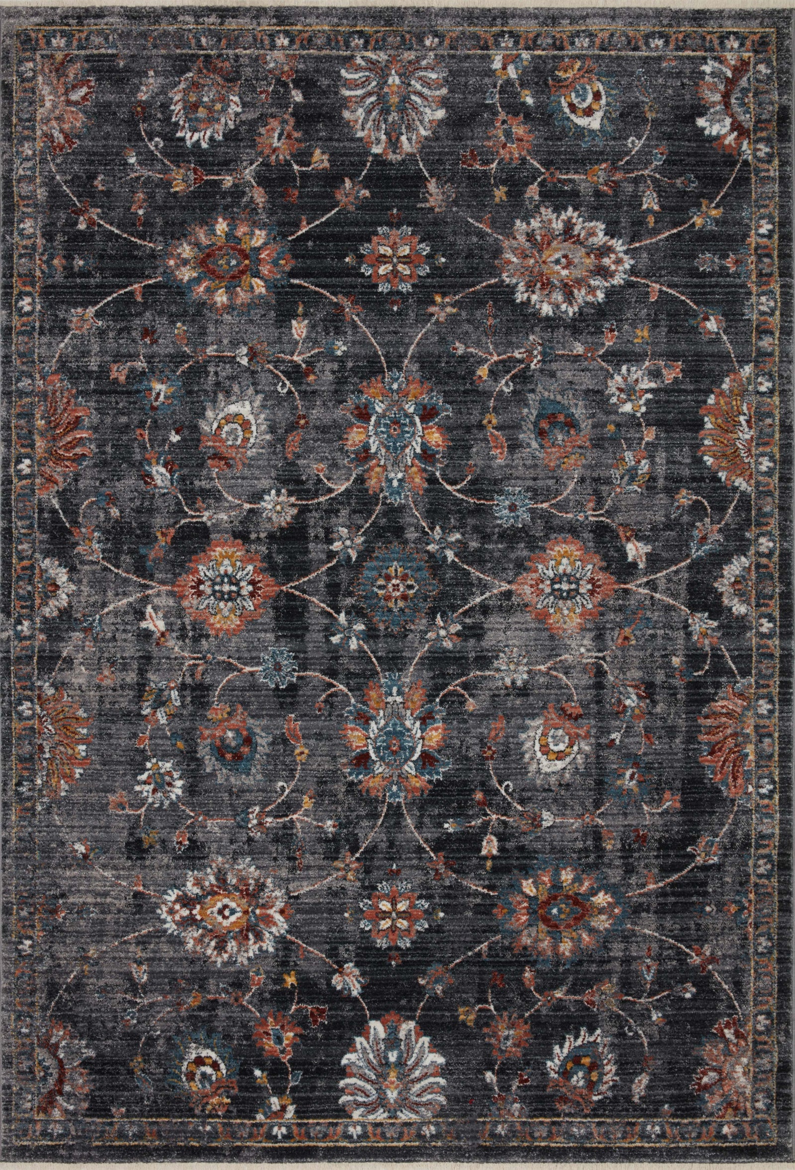 Samra Charcoal / Multi — a Loloi rug at Laurie Yapp Home.