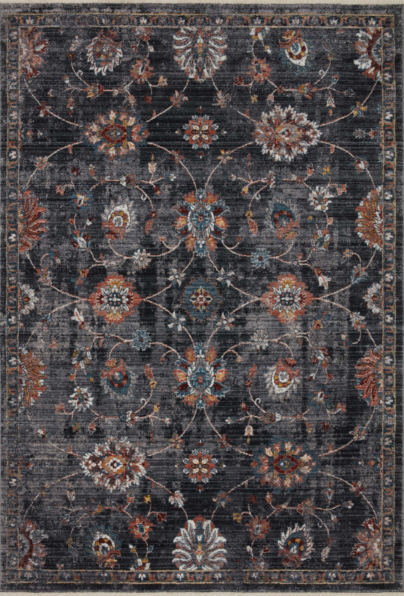 Samra Charcoal / Multi — a Loloi rug at Laurie Yapp Home.