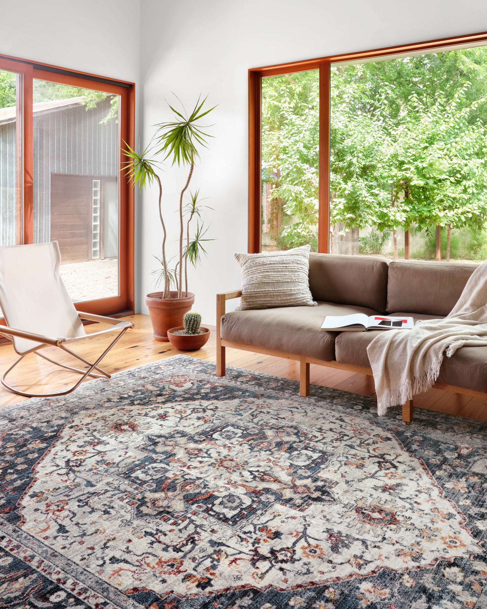 Samra Ivory / Denim — a Loloi rug at Laurie Yapp Home.