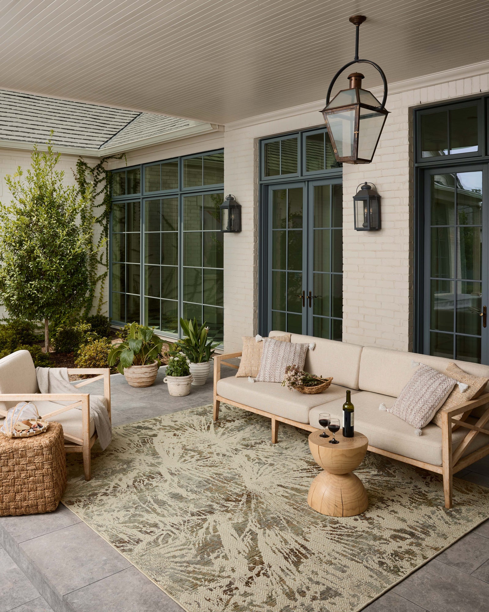 Saylor Ivory / Stone — a Loloi rug at Laurie Yapp Home.