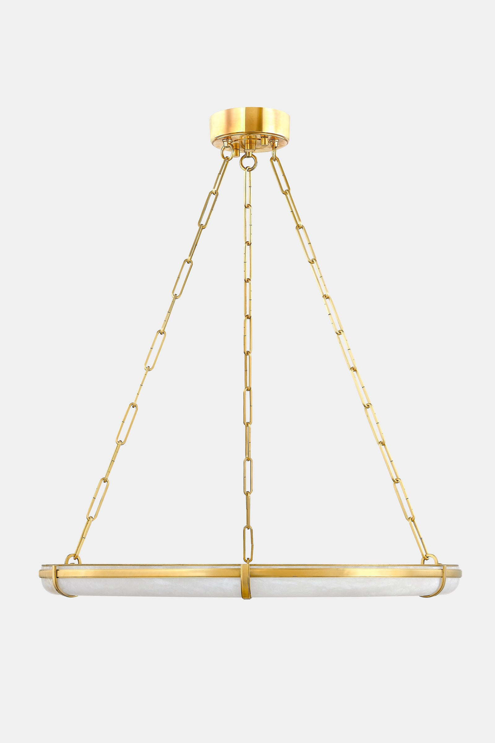 Sennett Chandelier 30.5" in aged brass — a Hudson Valley chandelier for dining rooms, entries, and living rooms at Laurie Yapp Home.