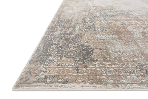 Sienne Ivory / Pebble shown in a curated living room setting at Laurie Yapp Home.