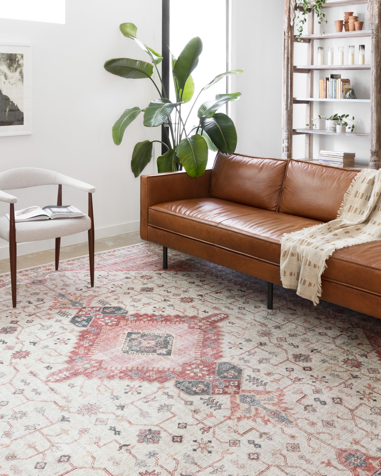 Skye Ivory / Berry — a Loloi rug at Laurie Yapp Home.