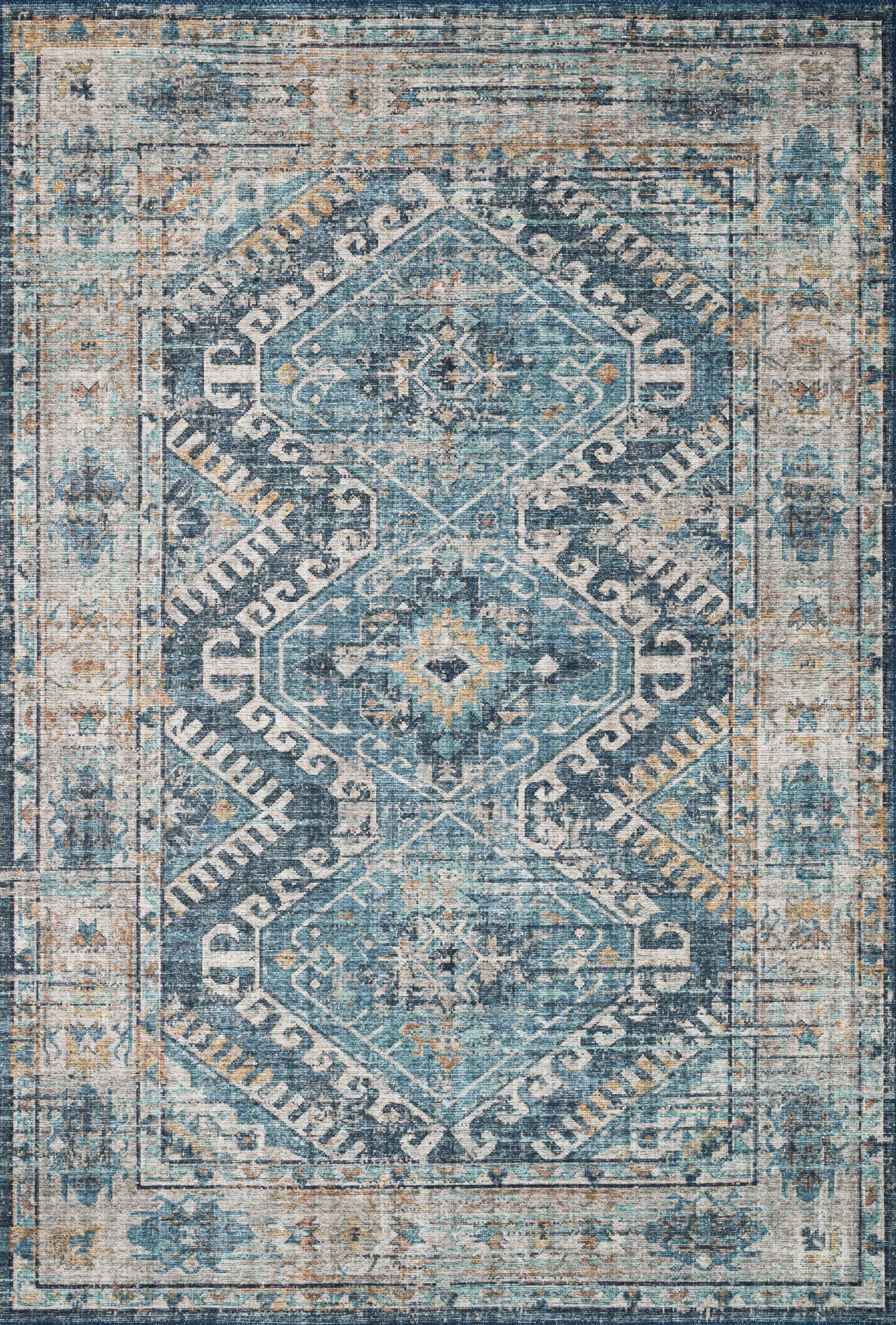 Skye Denim / Natural — a Loloi rug at Laurie Yapp Home.