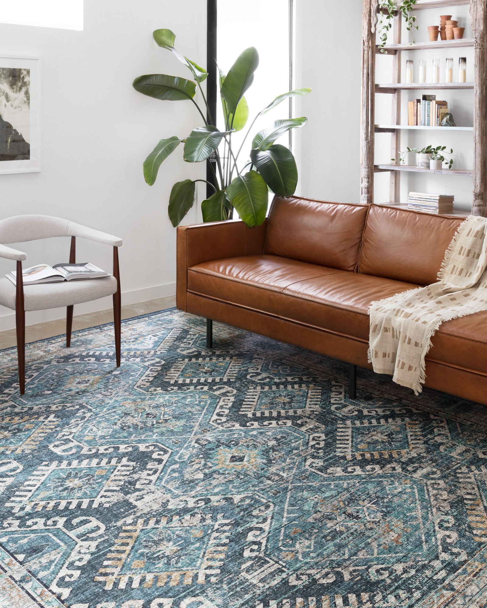 Skye Denim / Natural — a Loloi rug at Laurie Yapp Home.