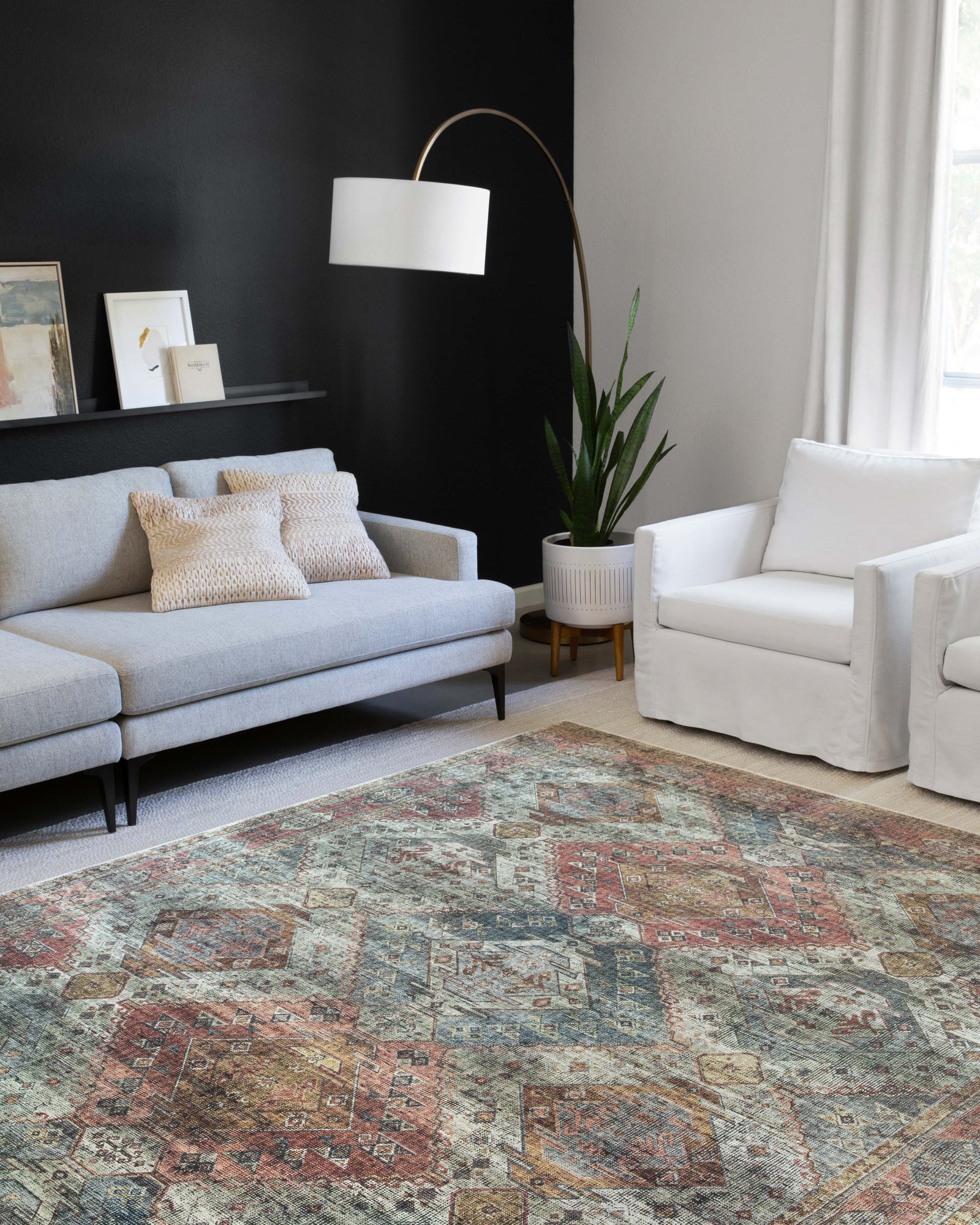 Skye Apricot / Mist — a Loloi rug at Laurie Yapp Home.