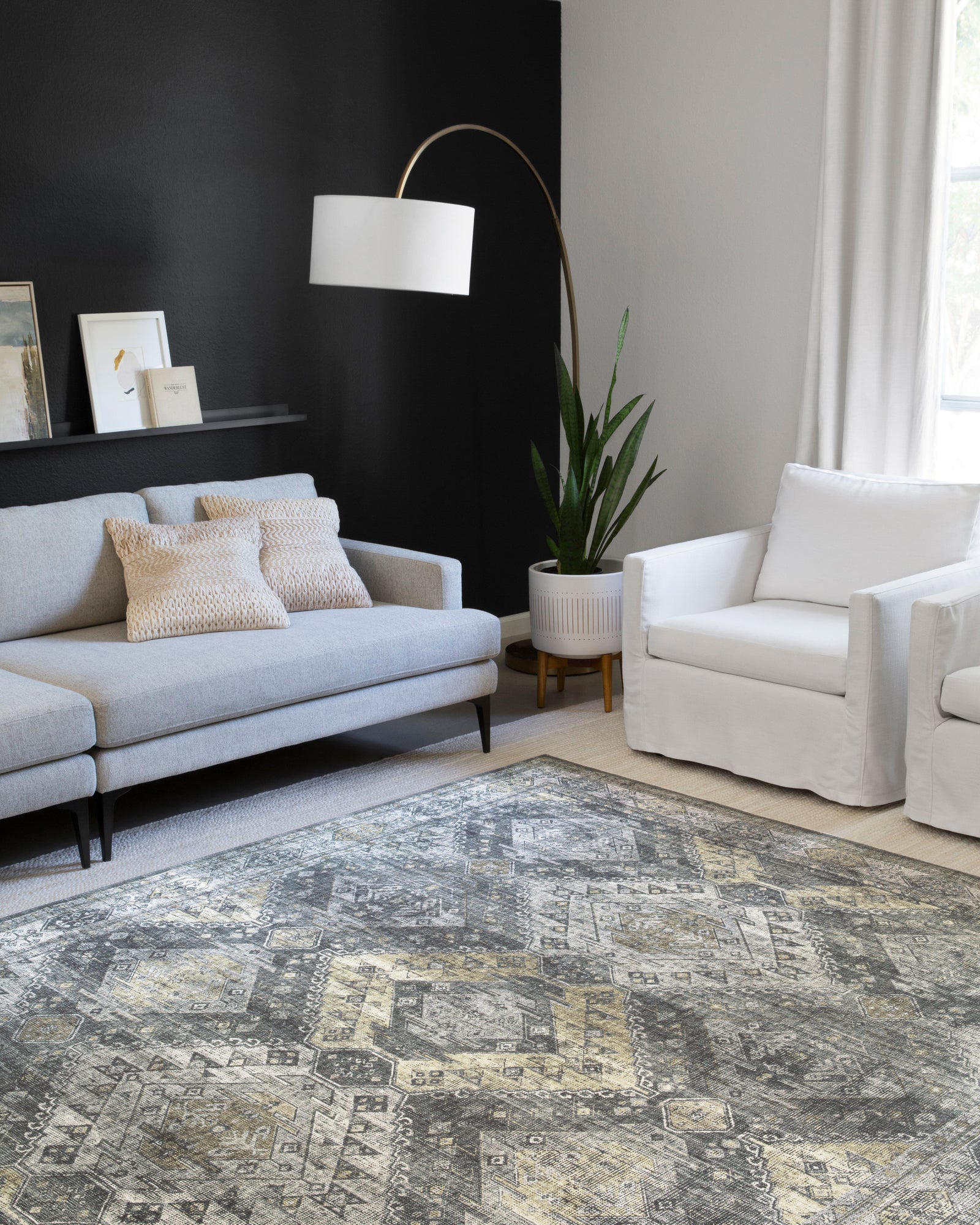 Skye Graphite / Silver — a Loloi rug at Laurie Yapp Home.