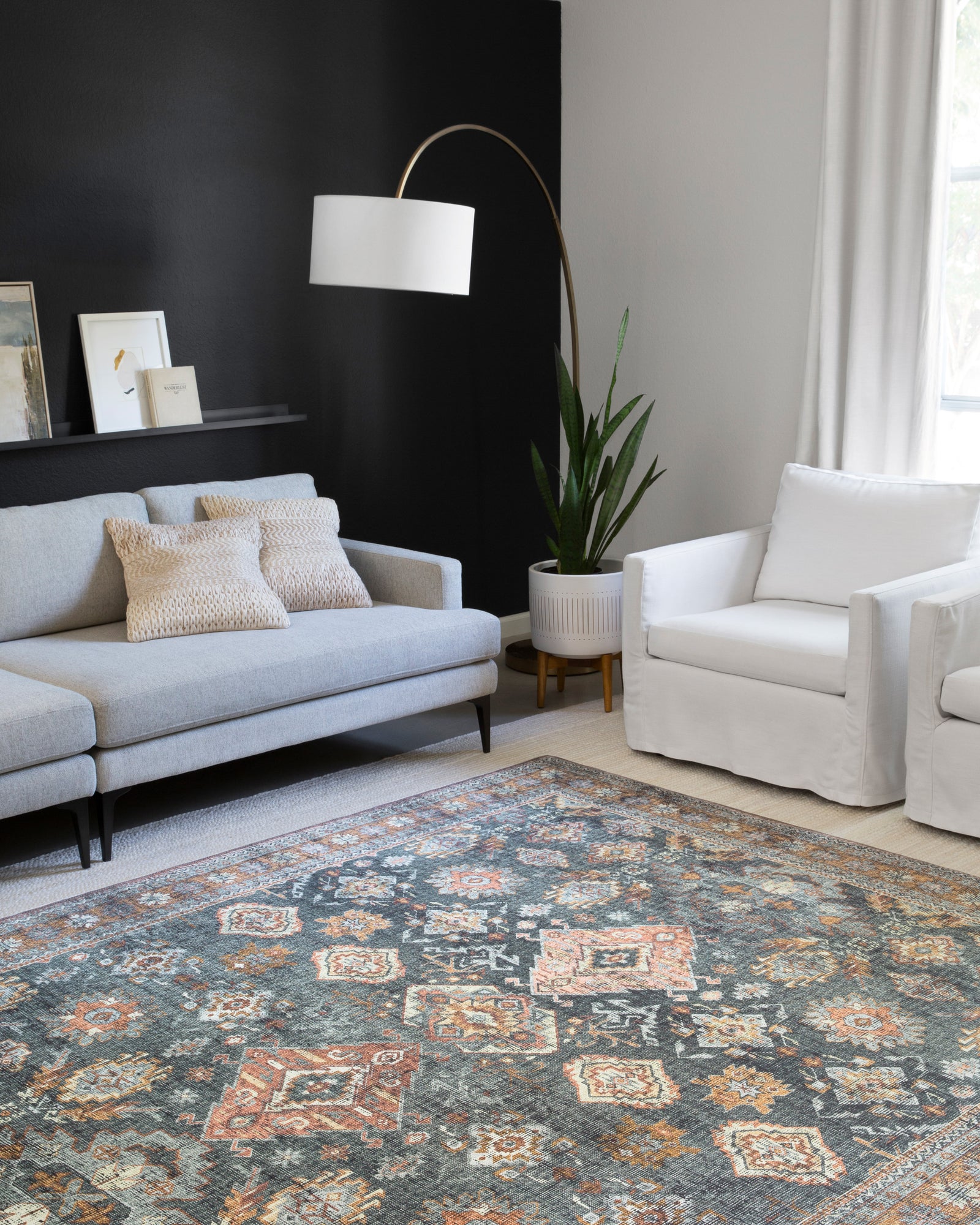 Skye Sea / Rust — a Loloi rug at Laurie Yapp Home.