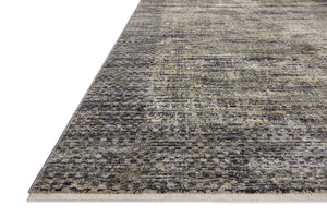 Side view of the Soho Multi / Slate rug.