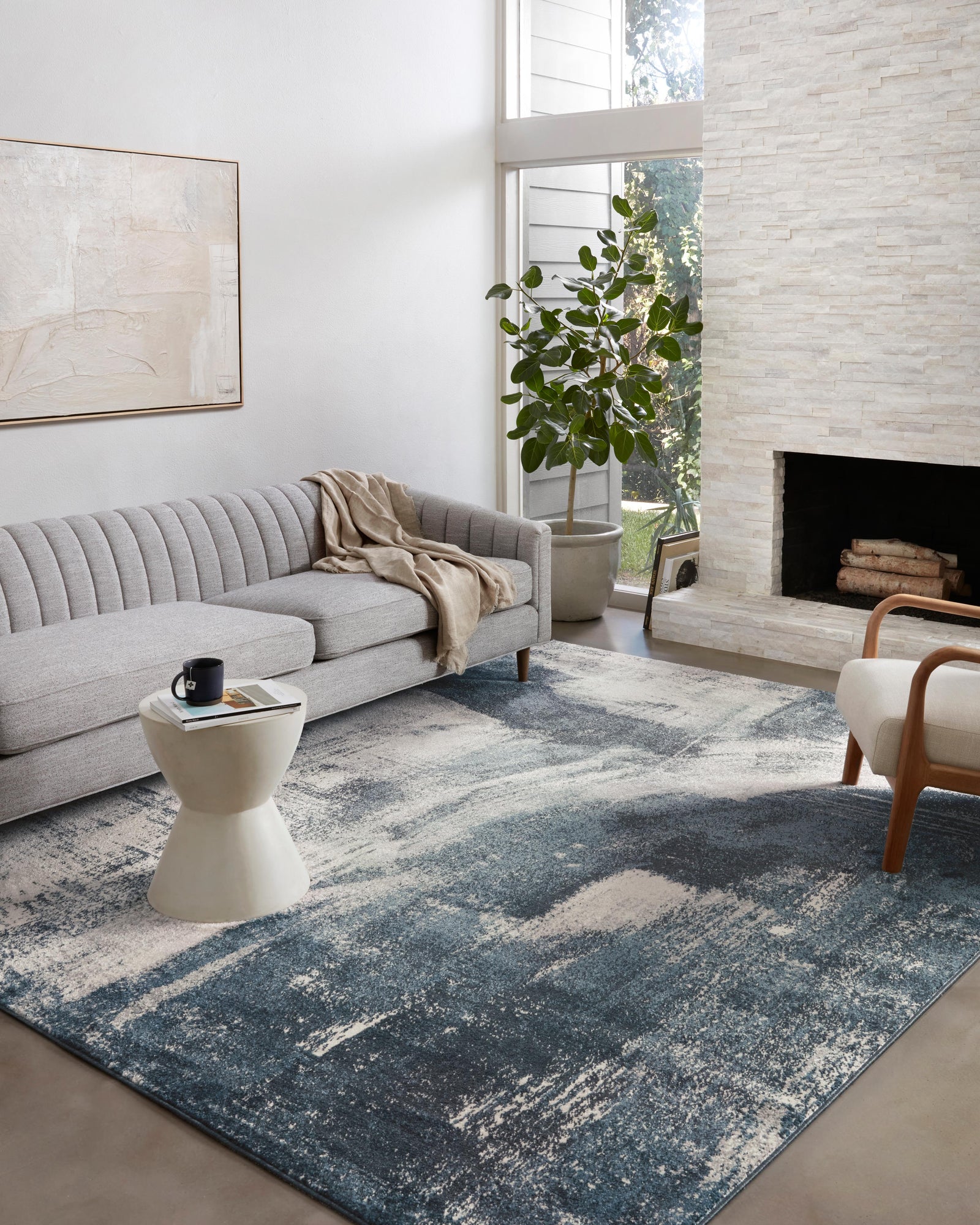 Spirit Indigo / Ivory — a Loloi rug at Laurie Yapp Home.